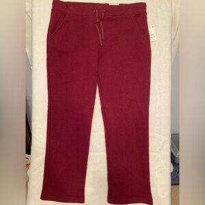 NWT. St. John's Bay Maroon Straight Pants